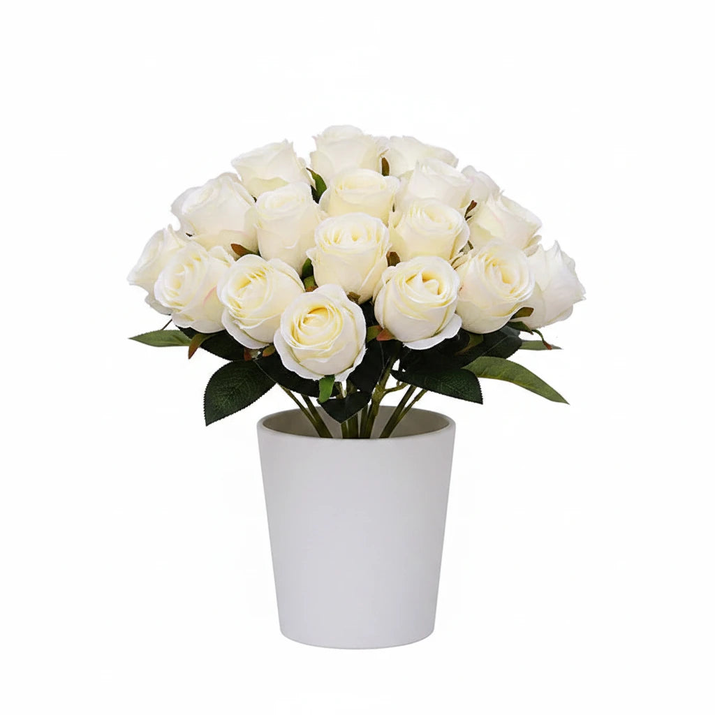 Bouquet de roses artificielles