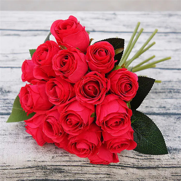 Bouquet de roses artificielles