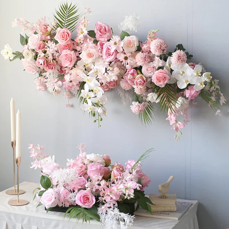 Décoration florale artificielle style rose