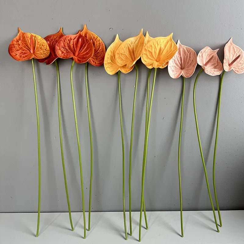 Fleurs artificielles anthuriums
