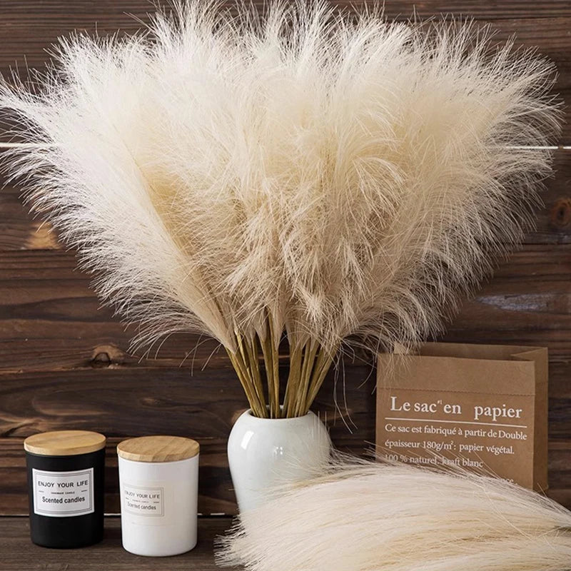 Plumes de pampas naturelles artificielles