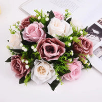 1 boule de roses artificielles