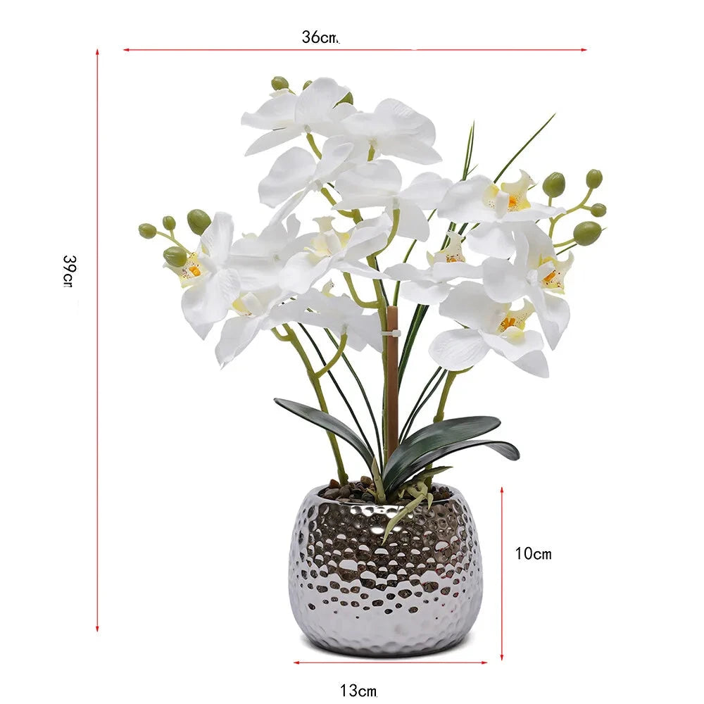 Orchidée Phalaenopsis artificielle en pot