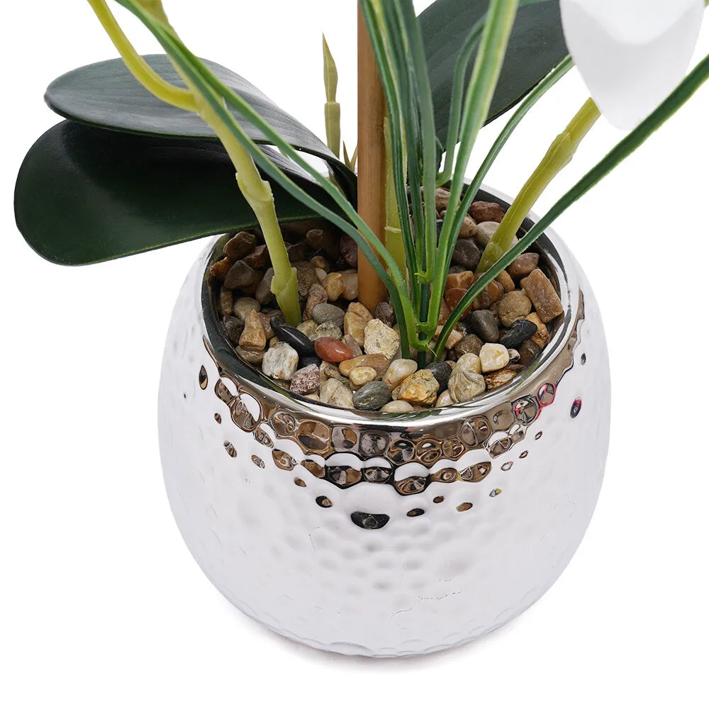 Orchidée Phalaenopsis artificielle en pot