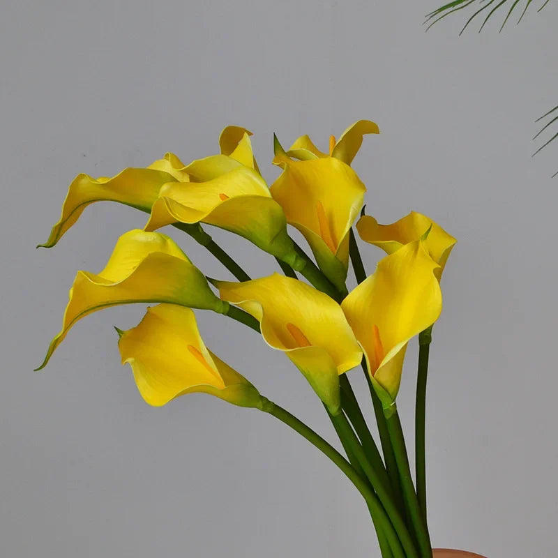 10 fleurs artificielles lys