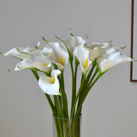 10 fleurs artificielles lys