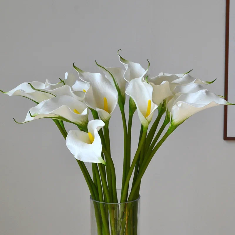 10 fleurs artificielles lys