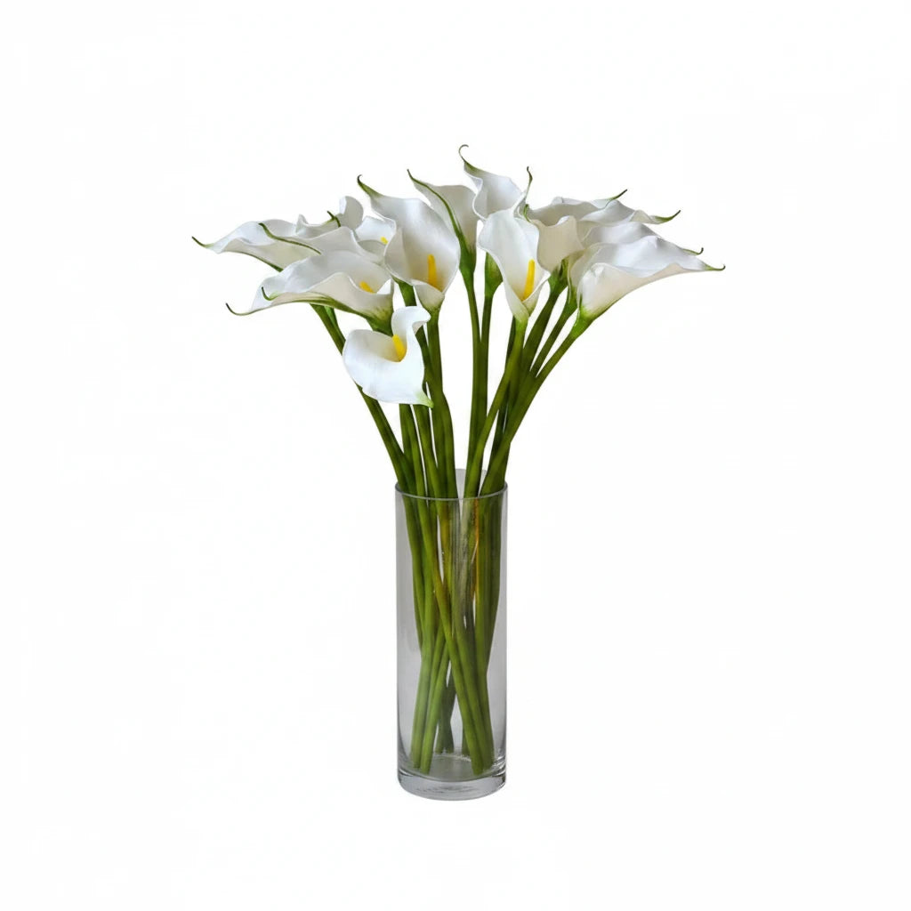10 fleurs artificielles lys