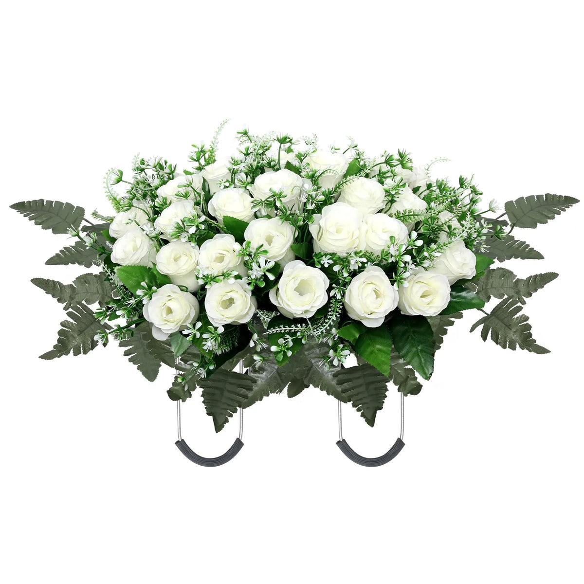 Selle de fleurs artificielle pour pierre tombale