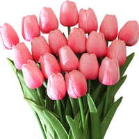 10/30 fleurs artificielles tulipes réalistes