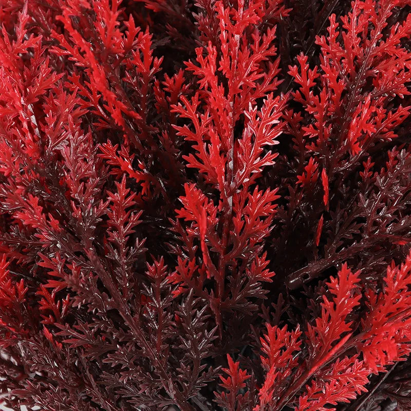 Fleurs artificielles de lavande rouge avec supports