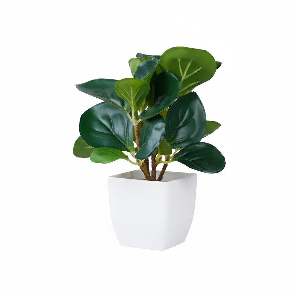 Plantes vertes artificielles en pot pour bureau