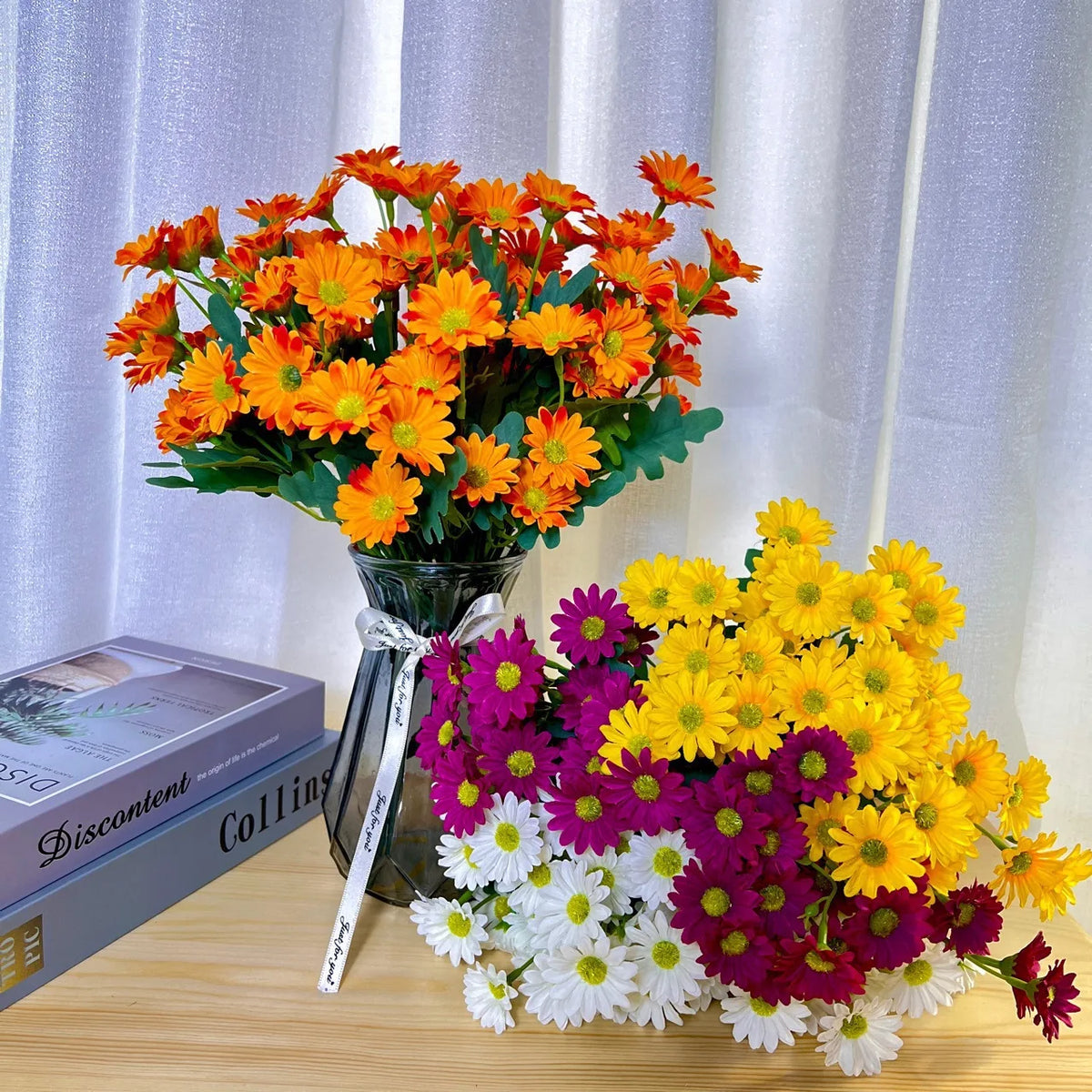Bouquets de marguerites artificielles