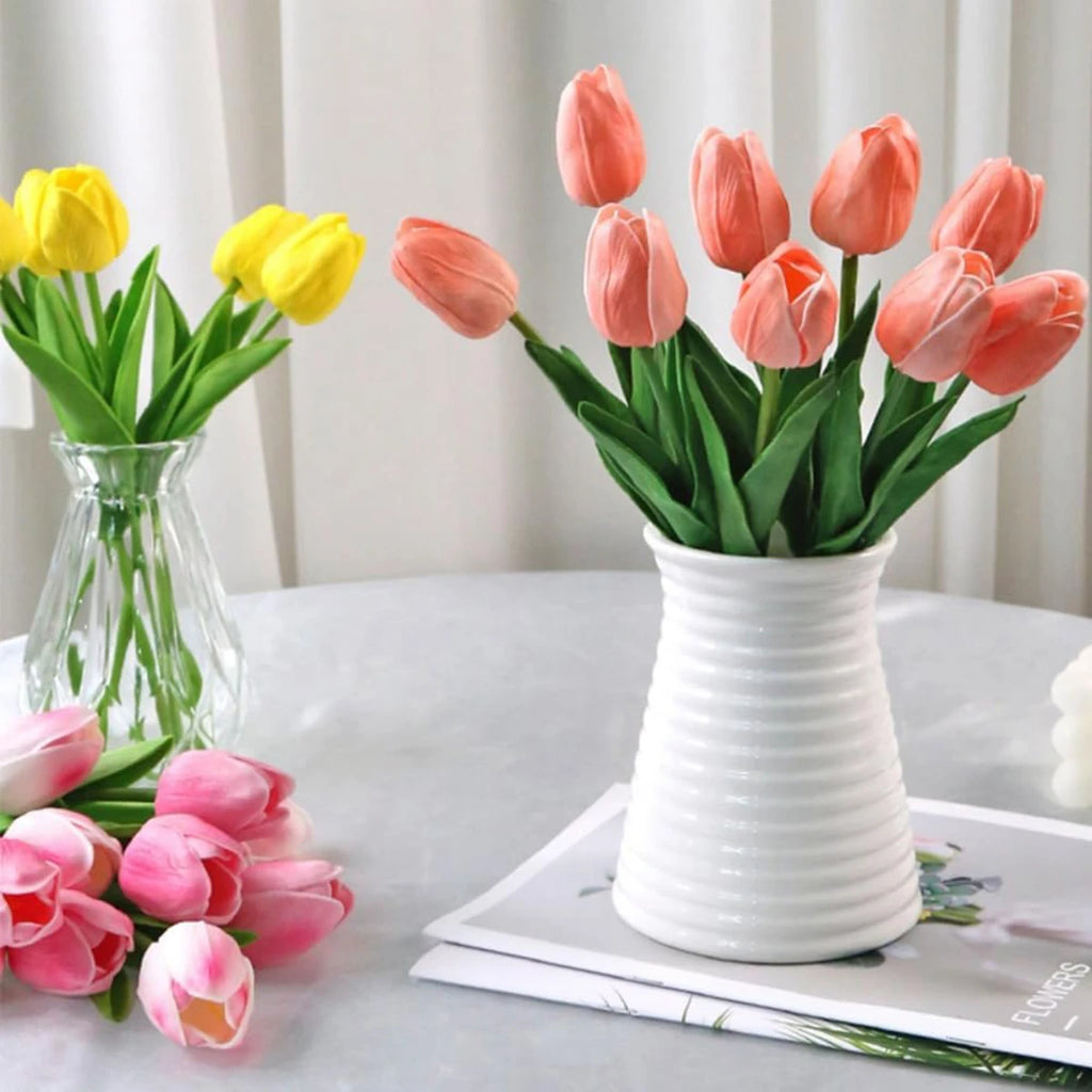 10/30 fleurs artificielles tulipes réalistes