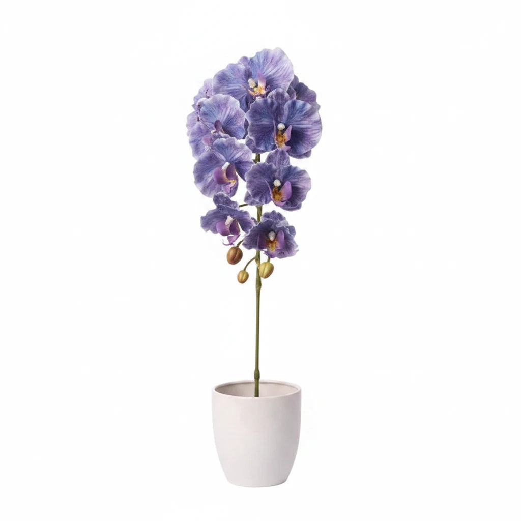Lot de 3 orchidée artificielles Phalaenopsis à 9 têtes