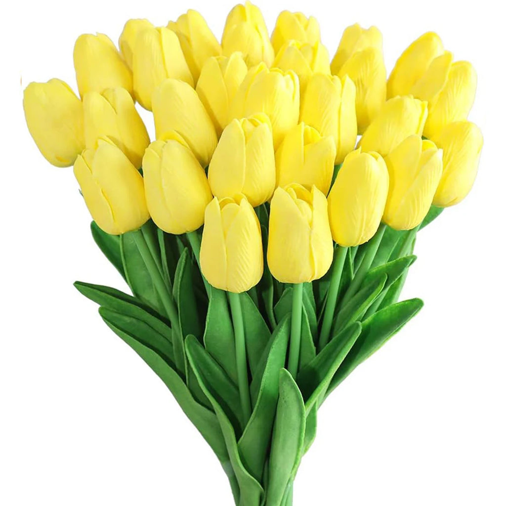 10/30 fleurs artificielles tulipes réalistes