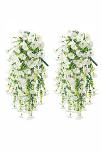 4 Fleurs artificielles suspendues pour extérieur