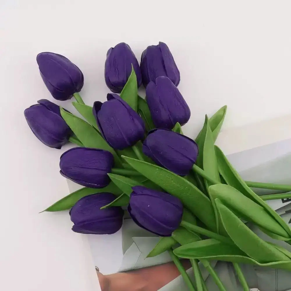 Tulipes artificielles réalistes naturelles