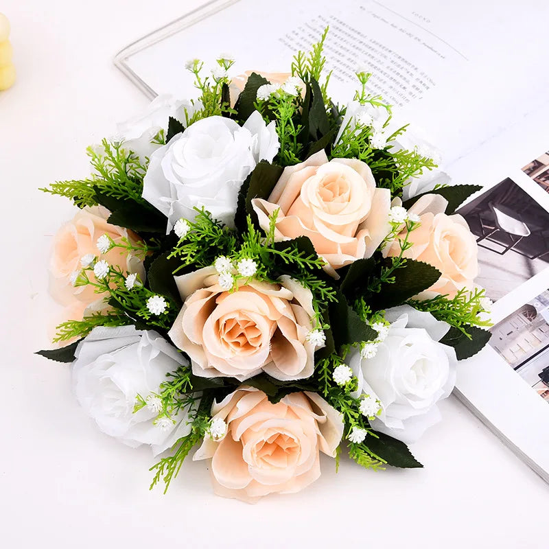 1 boule de roses artificielles