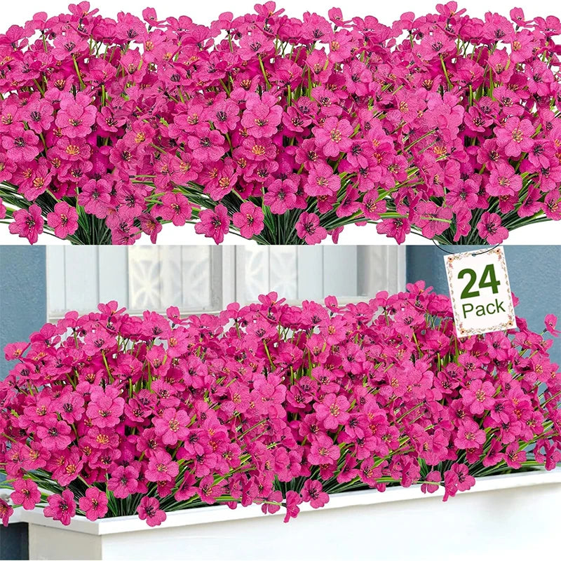 Bouquets de fleurs artificielles décoration jardin