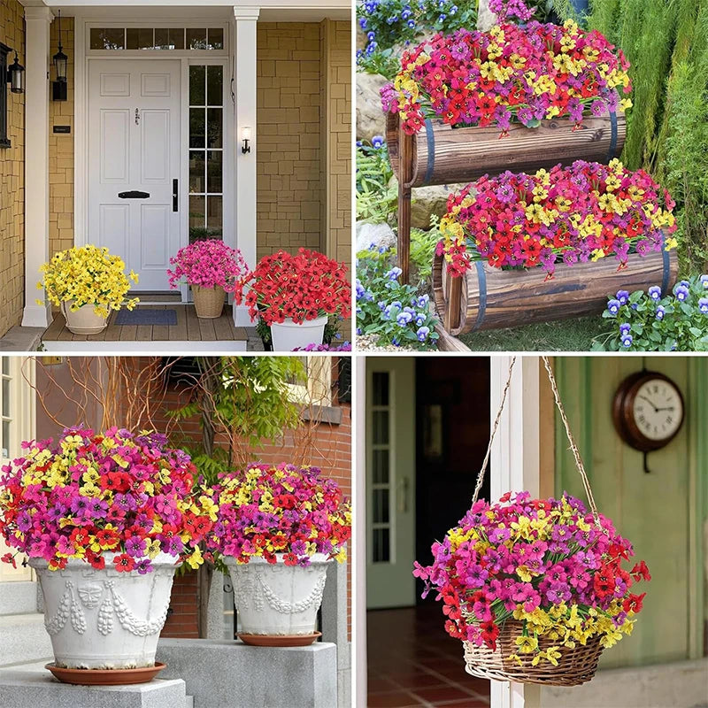 Bouquets de fleurs artificielles décoration jardin