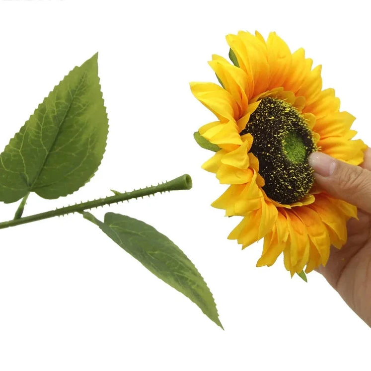 Bouquet de 10 ou 20 tournesols artificiels réalistes