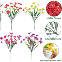 Bouquets de fleurs artificielles décoration jardin