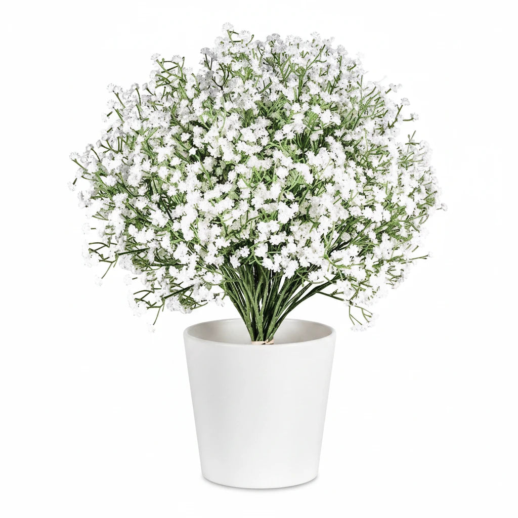Bouquet de 5 ou 10 fleurs artificielles en gypsophile élégante