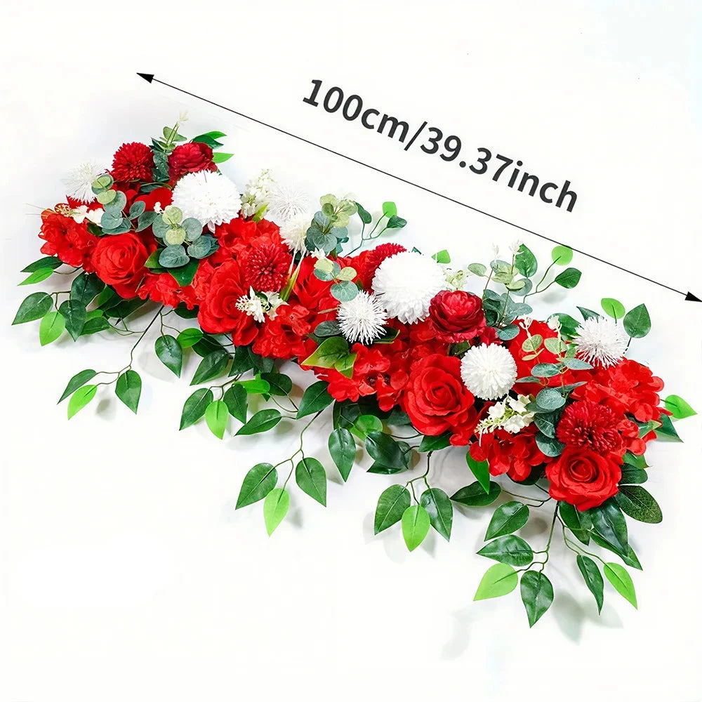 Roses artificielles de centre de table mariage