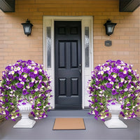 4 Fleurs artificielles suspendues pour extérieur