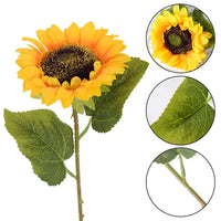 Bouquet de 10 ou 20 tournesols artificiels réalistes