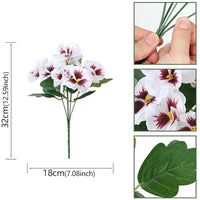 Fleurs artificielles à 5 branches