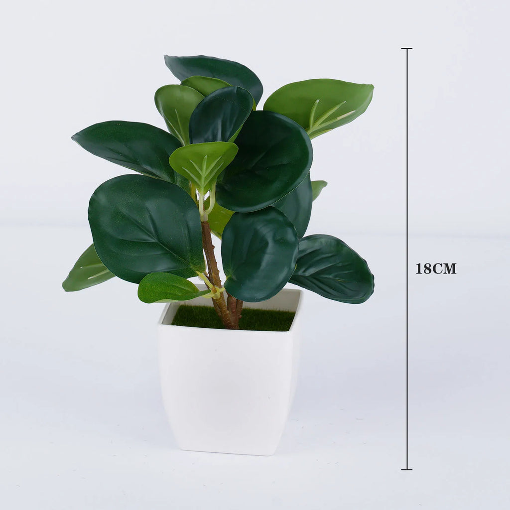 Plantes vertes artificielles en pot pour bureau