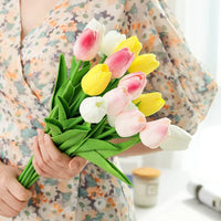 10/30 fleurs artificielles tulipes réalistes