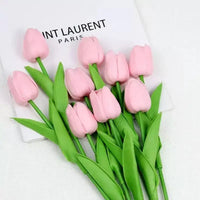 Tulipes artificielles réalistes naturelles