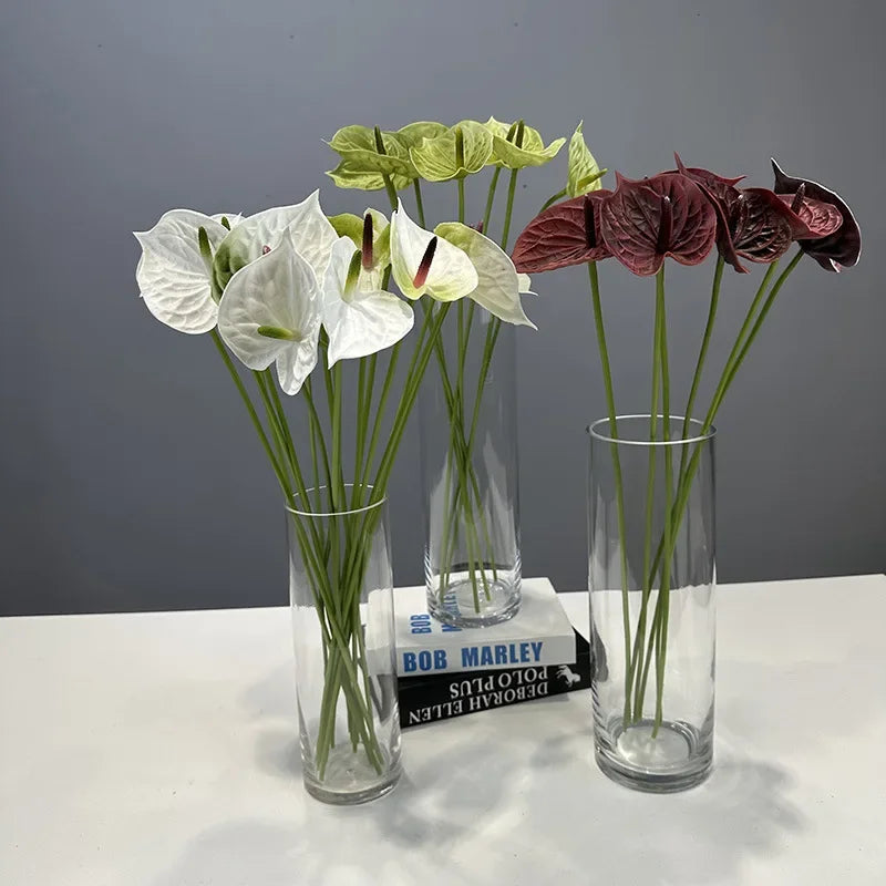 Fleurs artificielles anthuriums