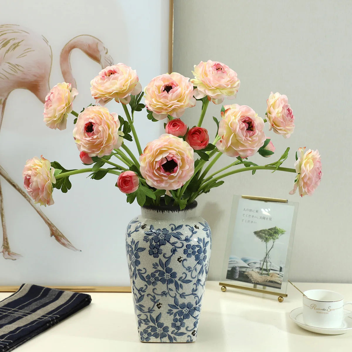 Bouquet de pivoine pour mariée en soie artificielle