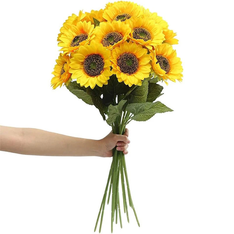 Bouquet de tournesols artificiels