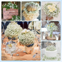 Bouquet de 5 ou 10 fleurs artificielles en gypsophile élégante