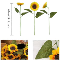 Bouquet de tournesols artificiels