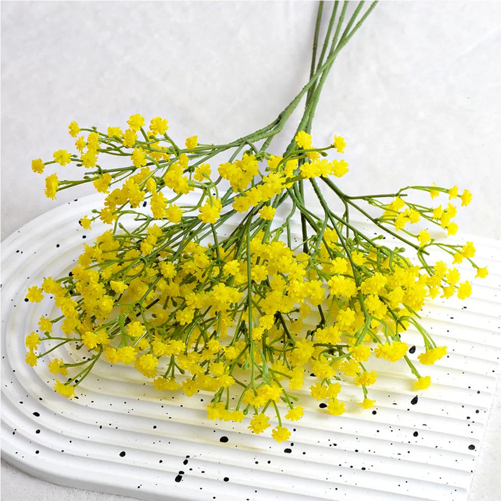 Bouquet de 5 ou 10 fleurs artificielles en gypsophile élégante