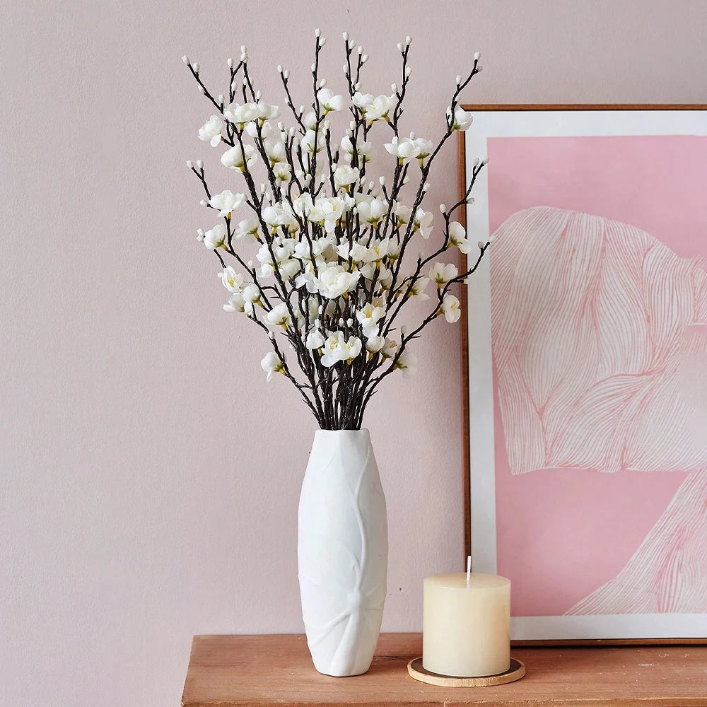 Fleurs de prunier artificielles pour salon