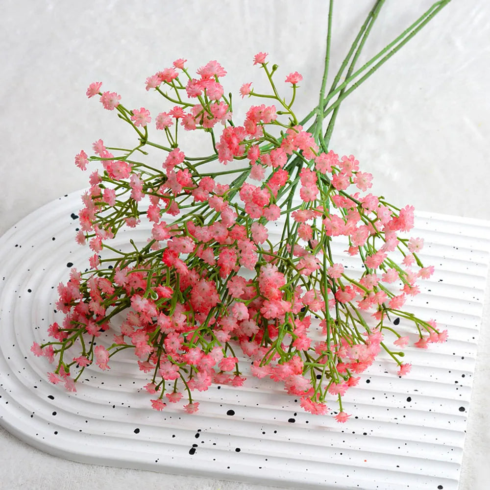 Bouquet de 5 ou 10 fleurs artificielles en gypsophile élégante