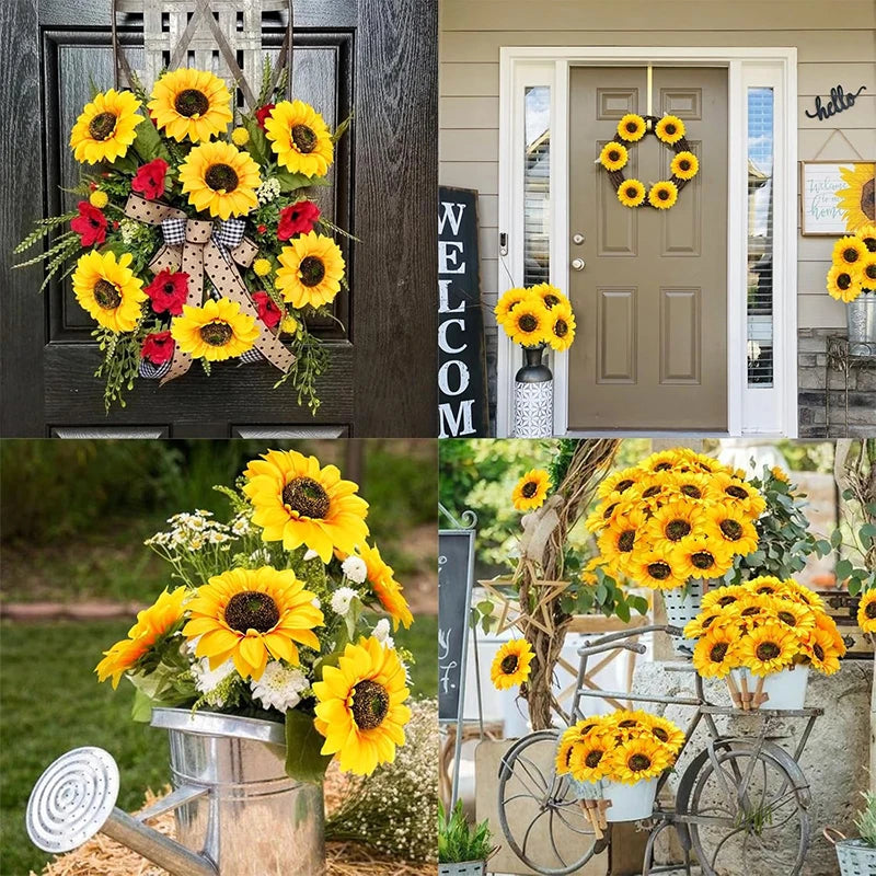 Bouquet de tournesols artificiels