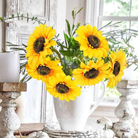 Bouquet de tournesols artificiels