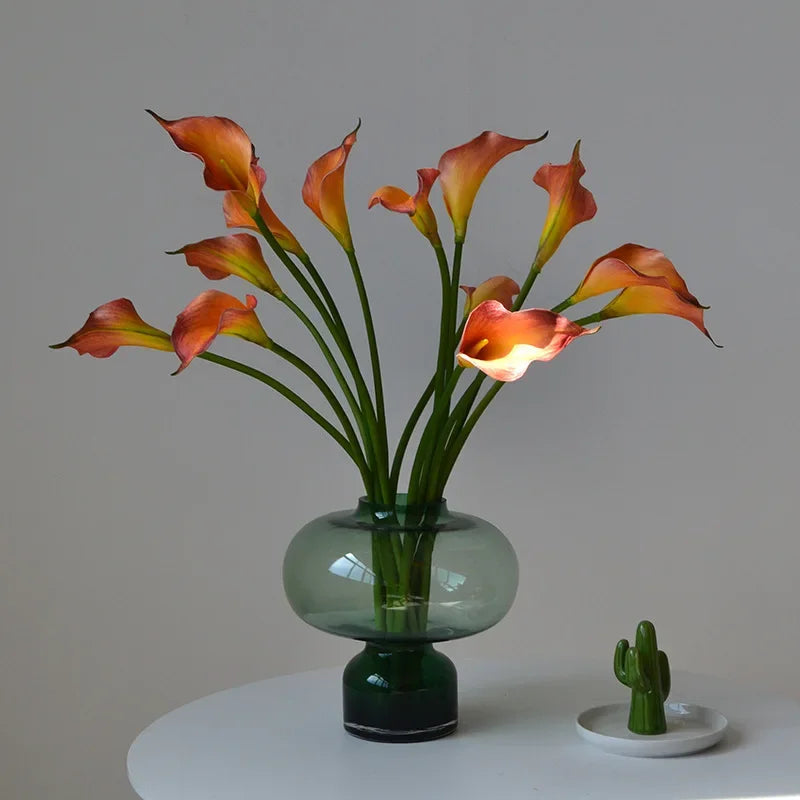 10 fleurs artificielles lys