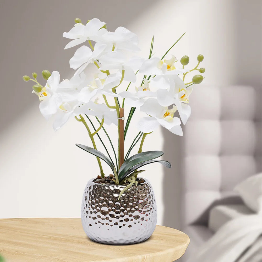 Orchidée Phalaenopsis artificielle en pot
