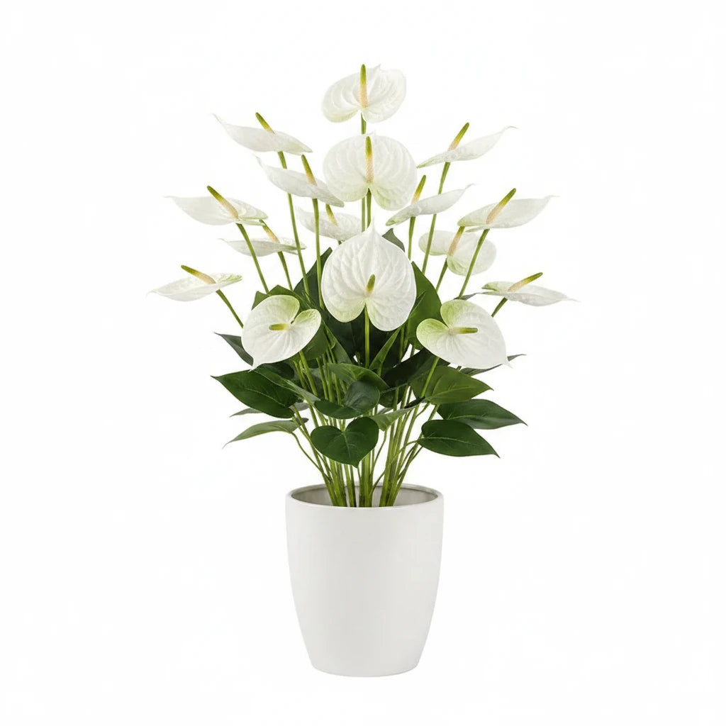Fleurs artificielles anthuriums