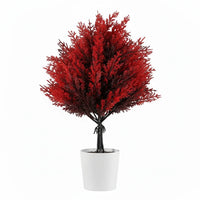 Fleurs artificielles de lavande rouge avec supports