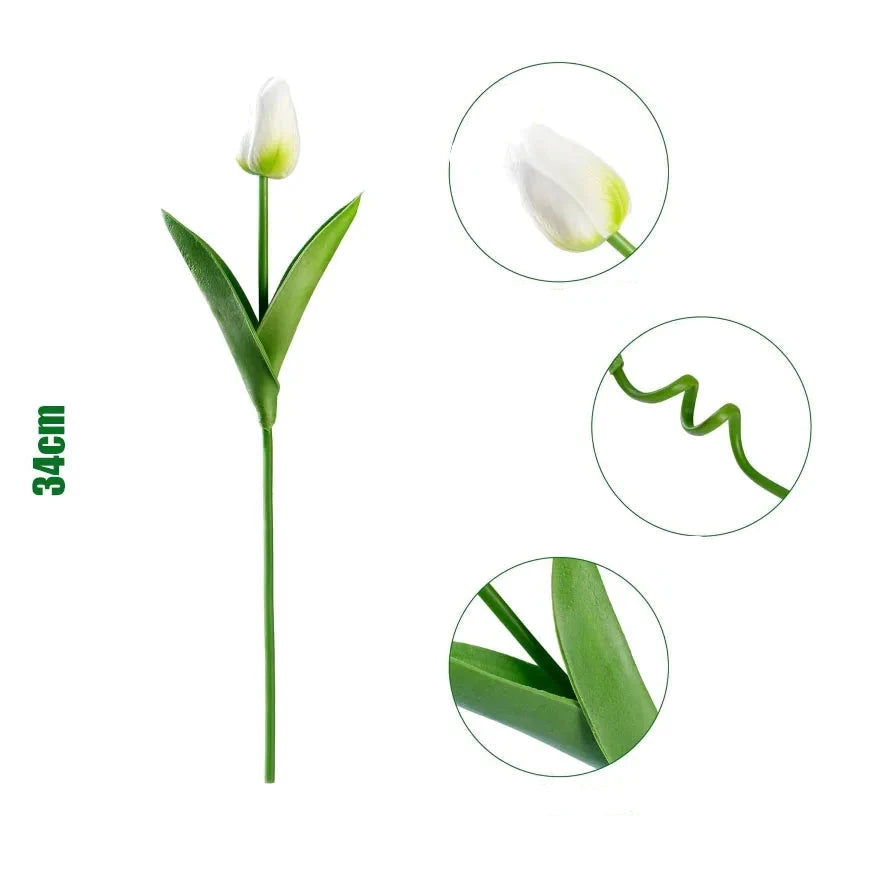 Tulipes artificielles réalistes naturelles